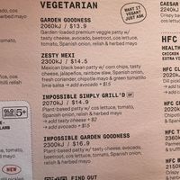 Vegetarian / Vegan options- you have to mention you want it vegan though!   at Grill'd in Maroochydore