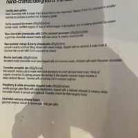 Many vegan desert options! at Lemon and Thyme in Mooloolaba