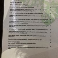 Lunch menu  at Lemon and Thyme in Mooloolaba
