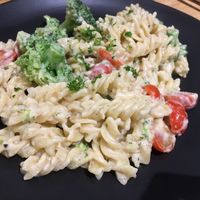 Vegan Alfredo pasta  at Real Food Mont Kiara in Kuala Lumpur