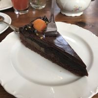 Chocolate pear cake  at Cafe Zuckerl in Bamberg