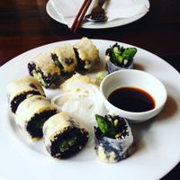 Asparagus sushi roll at Zen House in Berlin