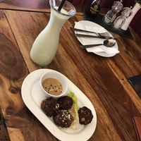 appetizer with cold, fresh smoothie  at Zen House in Berlin