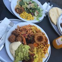 Tried the half buffet 😅 at Hiltl - Sihlpost in Zurich