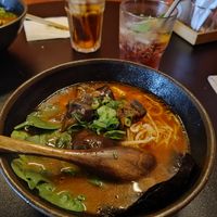 Vegan ramen with aubergine at Ramen in Ghent