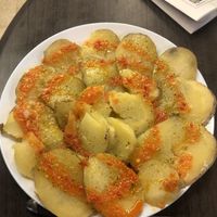 Patatas con mojo  at La Alpargata in Madrid