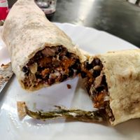 Burritos are hard to photograph at La Alpargata in Madrid