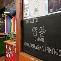 View from our table at La Alpargata in Madrid