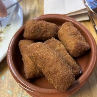 Mixed selection of croquetas   at La Alpargata in Madrid