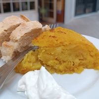 La mejor tortilla vegana que he probado at La Alpargata in Madrid