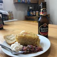 Vegan tortilla at La Alpargata in Madrid