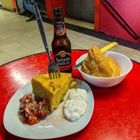 Tortilla con pan. at La Alpargata in Madrid