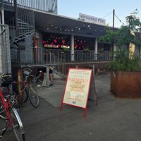 Outside sign at MADENITALY in Copenhagen