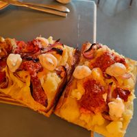 N'duja, onion and potato at MADENITALY in Copenhagen