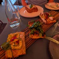 Lasagna and 3 pizza slices at MADENITALY in Copenhagen