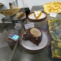 Vegan chocolate and carrot cake at MADENITALY in Copenhagen