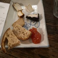 Cheese plate at MADENITALY in Copenhagen