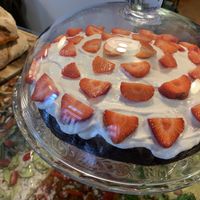 Delicious cake at MADENITALY in Copenhagen