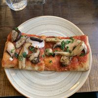 Mushroom pizza  at MADENITALY in Copenhagen