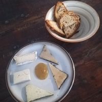 Cheese platter at MADENITALY in Copenhagen