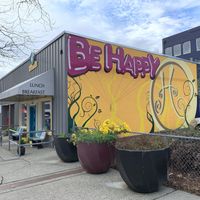 Nice mural outside at Happy Belly in Tacoma