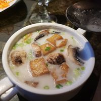Coconut soup with fried tofu. at Muse Thai Bistro in Manchester