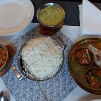 Curry und Thali (vegan) at Punjab Tandoori in Aschaffenburg