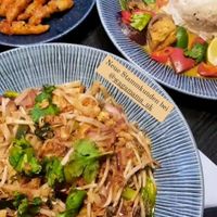 Vegan pasta and vegan squid at Wagamama - Ealing Broadway in West London