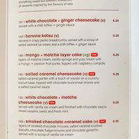 Desserts at Wagamama - Ealing Broadway in West London