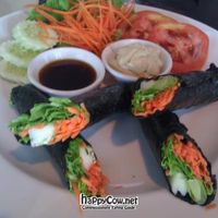 Nori rolls at The Love Kitchen at Absolute Sanctuary in Koh Samui