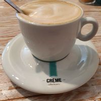 Cappucino with cocos milk at Creme Coffee and Pastry in Den Bosch