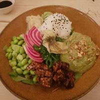 Vegan Poké Bowl with Tempeh at Creme Coffee and Pastry in Den Bosch