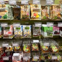 vegan options are all clearly labeled at Alnatura - Friedrichstrasse in Berlin