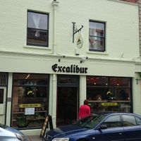 Outside view at Excalibur Cafe in Glastonbury