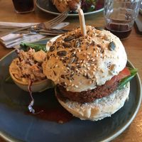 Excaliburger at Excalibur Cafe in Glastonbury