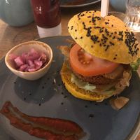 Exaliburger  at Excalibur Cafe in Glastonbury