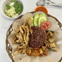 Set lunch  at Indo Vegan in Jakarta