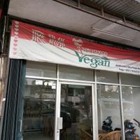 outside at Indo Vegan in Jakarta
