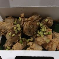 Pempek vegan at Indo Vegan in Jakarta