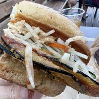 Eggplant Po’boy   at A Broken Angel - Food Cart + Catering in Bend