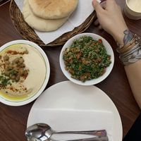 My favorite - hummus and tabbouleh at Hummus Elijah in Makati