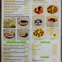 Menu (verso) as of December 2016 at Hummus Elijah in Makati
