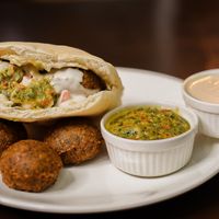Falafel in pita   at Hummus Elijah in Makati