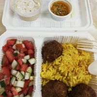 Falafel rice at Hummus Elijah in Makati