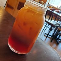 Thai iced tea at Green Leaves in Los Angeles