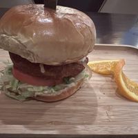 Chicken burger   at Green Leaves in Los Angeles