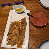 Tofu skin and grapefruit drink at Ye Bo Zhai in Beijing