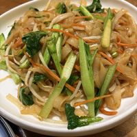 Rice noodles stir fried veggies  at Ye Bo Zhai in Beijing