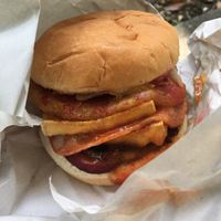 Kiwi burger at The Burgerie in Auckland