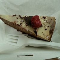 Raspberry Chocolate  (vegan) Cheese Cake at Little Bird Organics - Britomart in Auckland